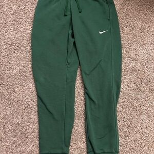 Nike Green Track Pants with Tapered Fit